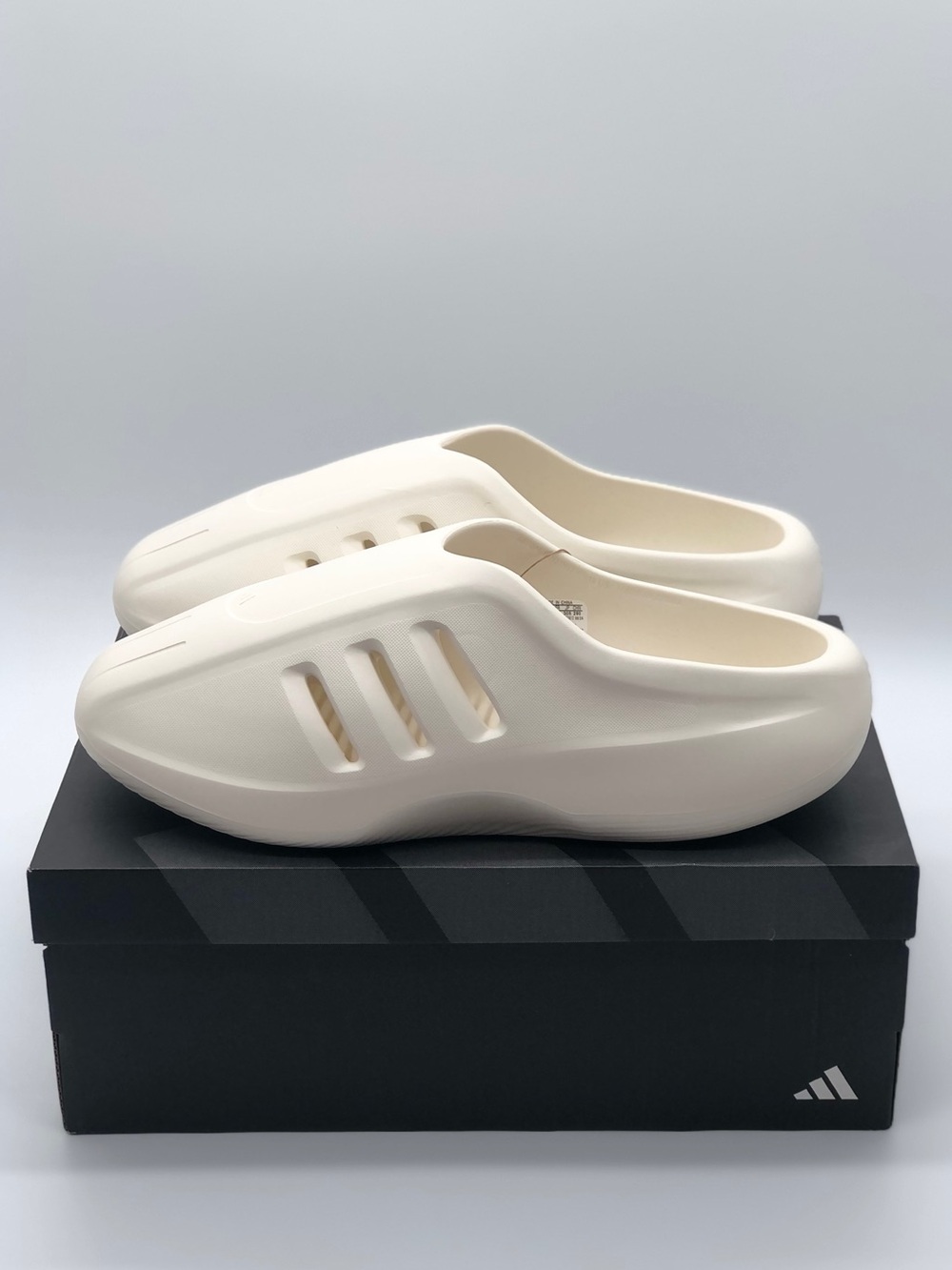 adidas adiFOM IIInfinity Mules Off White Clogs Slip On Size US12